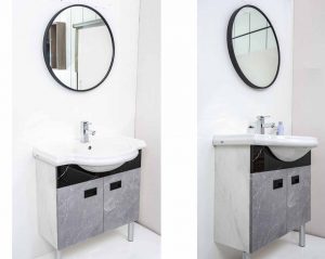 【水晶系列：多色搭配的浴櫃】浴室環境設計的收納櫃