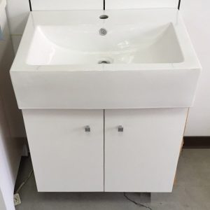 浴櫃-JM-1026 白色方盆收納浴櫃