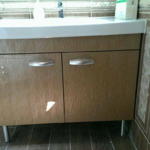 浴櫃-JM-1045 木紋水晶門板浴櫃