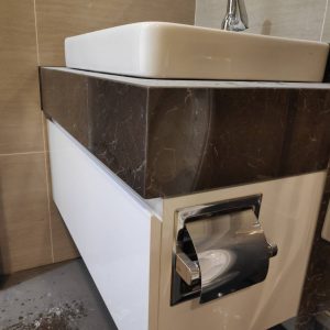 浴櫃-JM-1090 方形台上盆訂製浴櫃側面可加裝滾筒