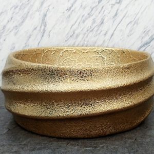 L-6068 正圓金色藝術盆