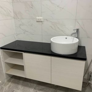浴櫃JM-1158米白色橫木紋